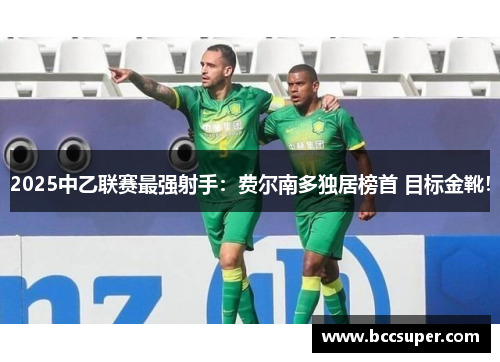2025中乙联赛最强射手：费尔南多独居榜首 目标金靴！